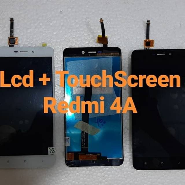 Lcd set touchscreen redmi 4a hitam dan putih