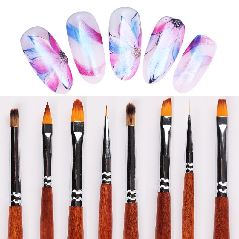 Brush Pen Liner Akrilik Untuk Gambar Hiasan Nail Art UV Gel