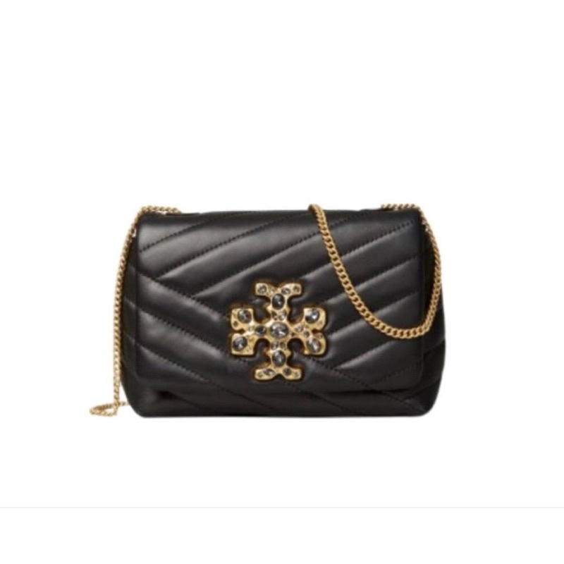 TAS TORY BURCH KIRA CHEVRON EMBELLISHED LOGO MINI BAG