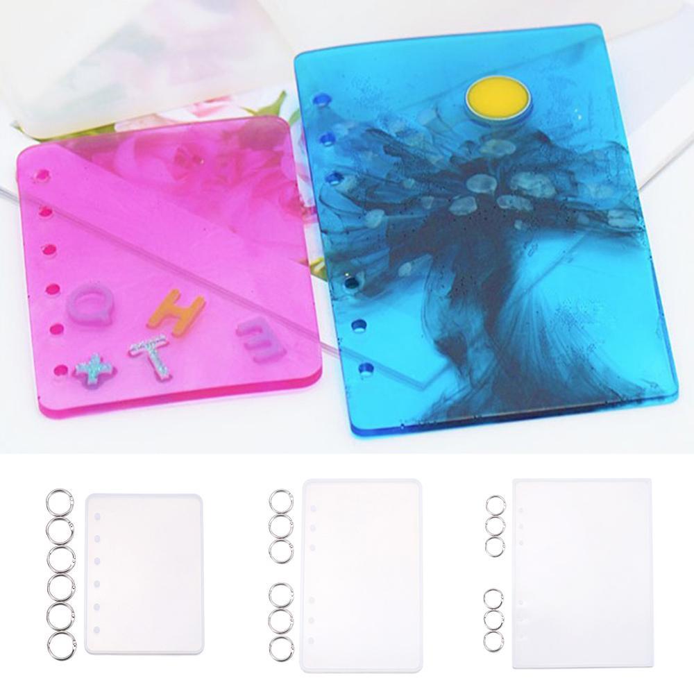 Preva Notebook Cover Resin Cetakan A5 A6 A7 DIY Kerajinan UV Epoxy Casting Mold