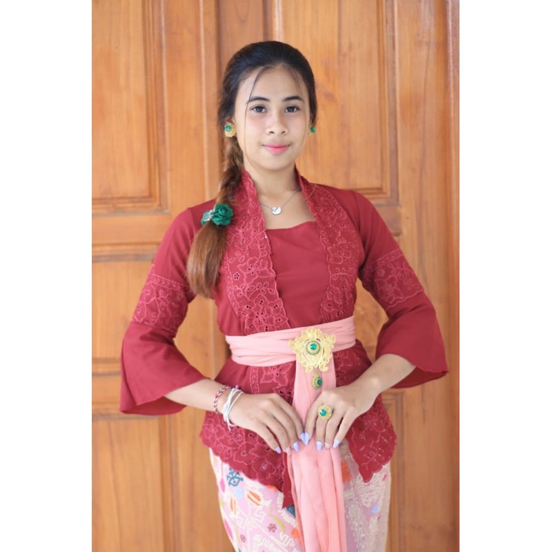 (kebaya saja) Kebaya bali bordir kerawang / kebaya / kebaya bordir / kebaya bali / kebaya kerawang