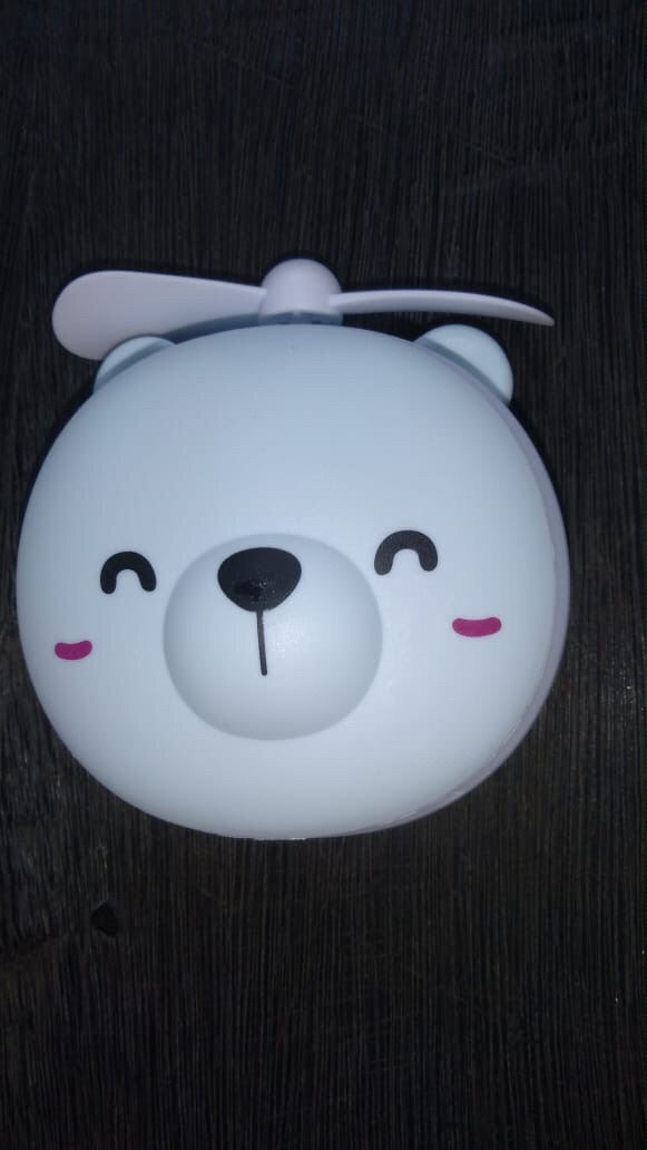 Mini Fan Cermin Led Portable
