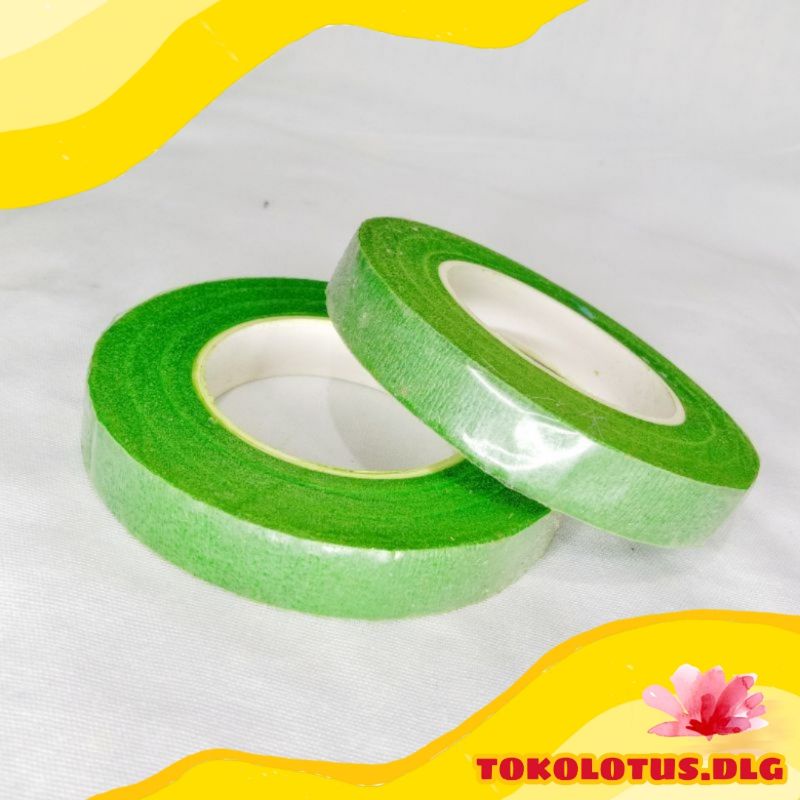 Floral tape isolasi selotip daun hijau tua