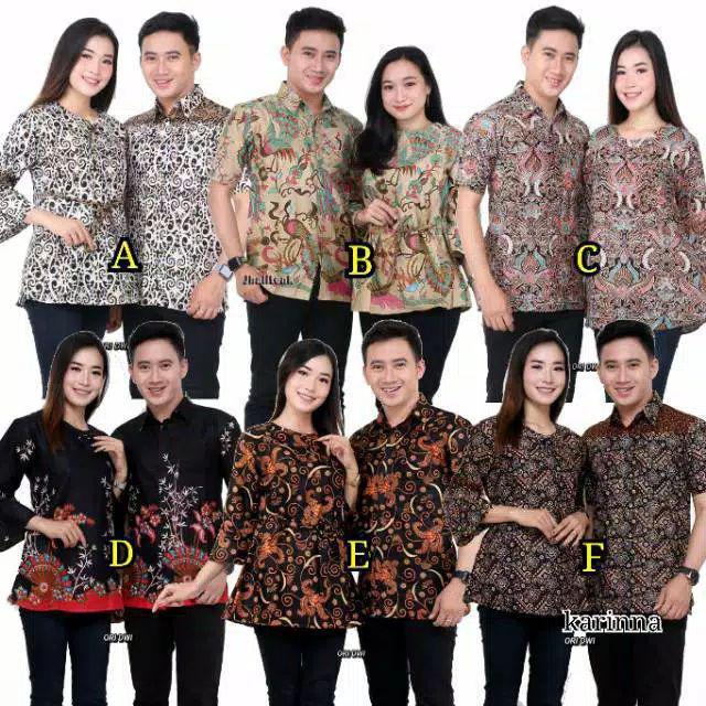 Batik Couple Keluarga Sania Ruffle Ori Ndoro Jowi Kupu Kuning