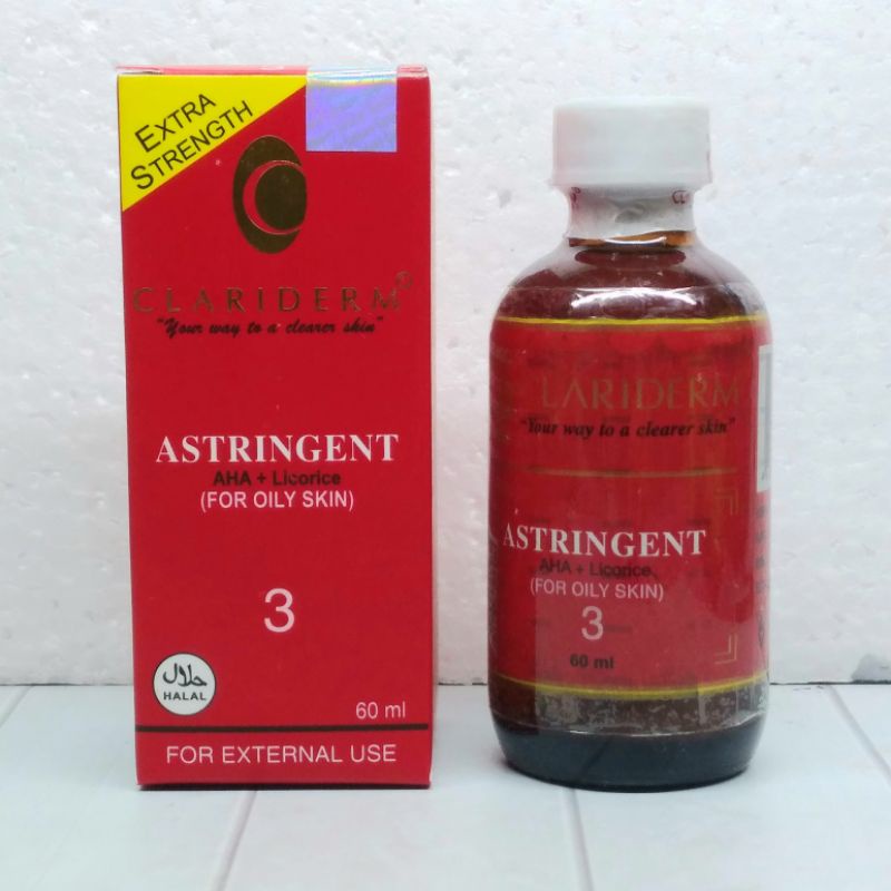 TONER CLARIDERM 3 ASTRINGENT 60ML