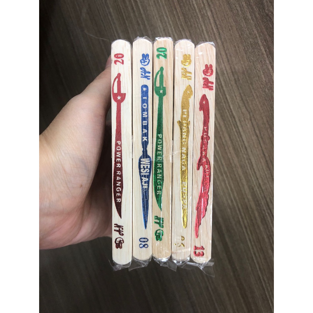 Stik Eskrim Tinta isi 250 Stik Sablon Emas Stik Kayu Es Krim