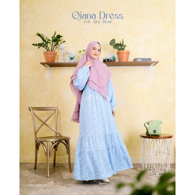 Qiana dress by d'olea ready stok/gamis daily/gamis cantik