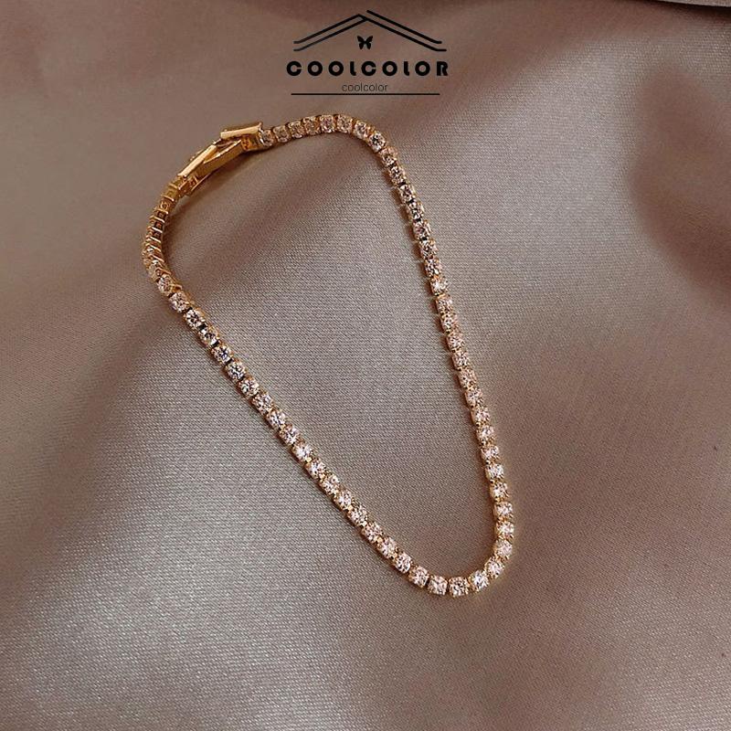 Murah❤️Gelang Zirkon INS Gaya Keren Temperamen Gelang Pasangan Pacar Pelajar Anti Karat Dan Anti Luntur Hadiah Ulang Tahun Kado Fashion Aksesoris COD