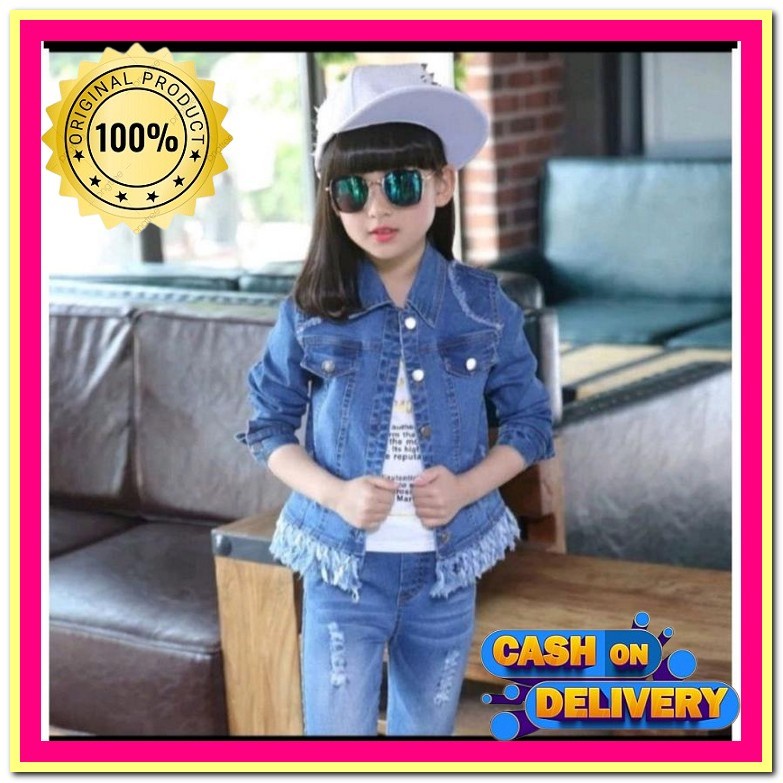 Jaket Anak Perempuan Korea Import Jaket Levis Lo71 Jaket Jeans Mutiara Kode L 938 Jaket Jeans Crop K