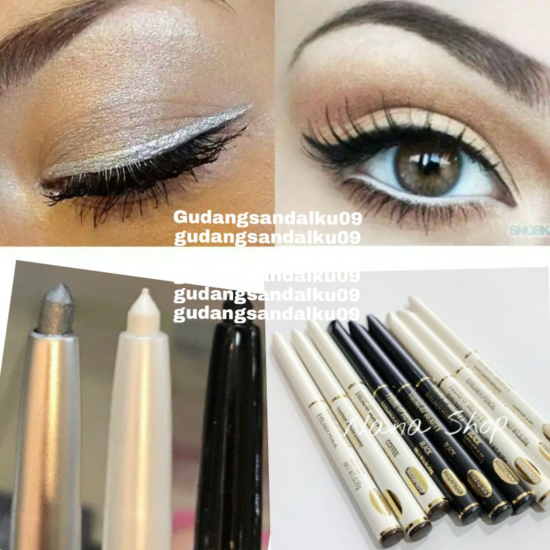 PROMO 12.12 BIGSALE Eyeliner Pensil Waterproof Warna Hitam Coklat Putih EYELINER PUTAR Y&amp;B/FRS ORIGINAL