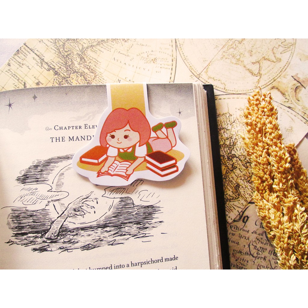 

Reader Girl Magnetic Bookmark