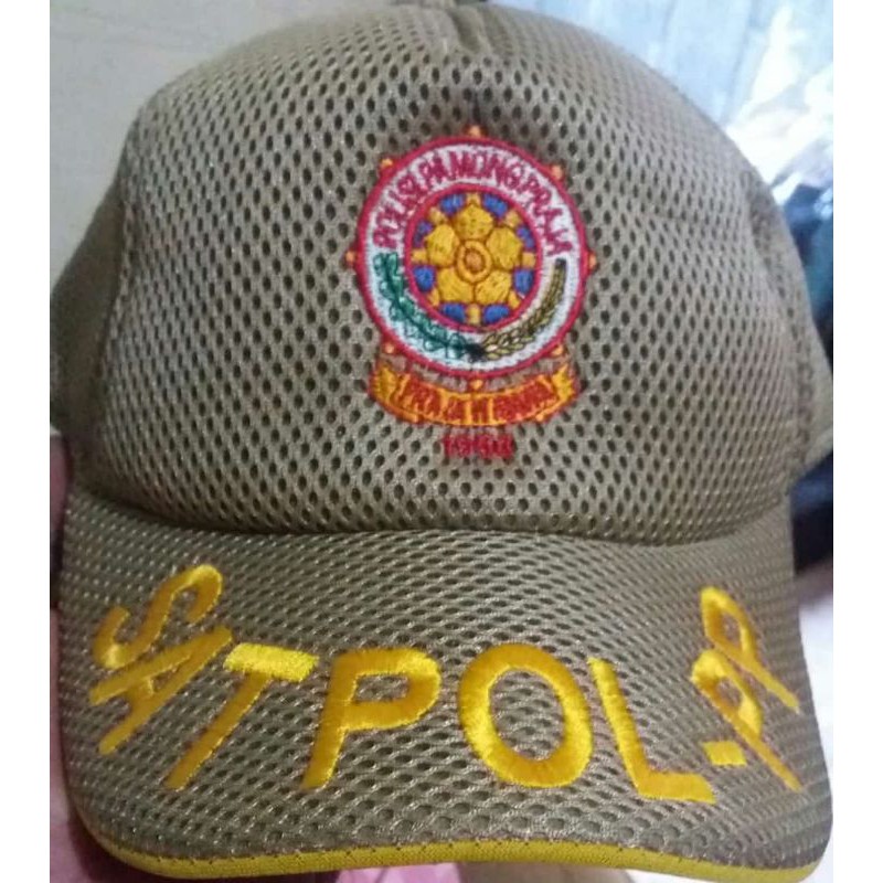 TOPI SATPOL PP //BAHAN JARING