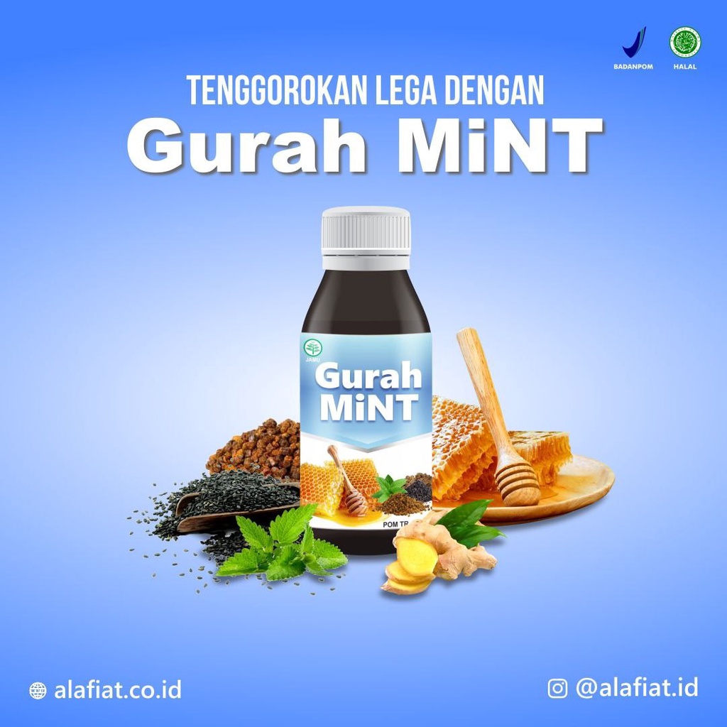 

Gurah Mint Al Afiat - Membantu Meredakan Batuk dan Melegakan Tenggorokan
