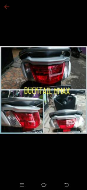 ducktail NMax/sirip body belakang nmax