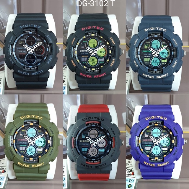 Jam tangan pria DIGITEC DG 3102 original