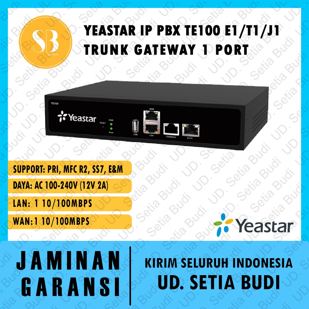 Yeastar IP PBX TE100 E1/T1/J1 Trunk Gateway 1 port