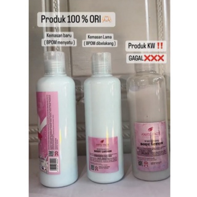 READY! WHITENING BODY LOTION ANGEL TACIK BPOM HB ANGEL TACIK ORIGINAL LOTION HB PEMUTIH PENCERAH KULIT