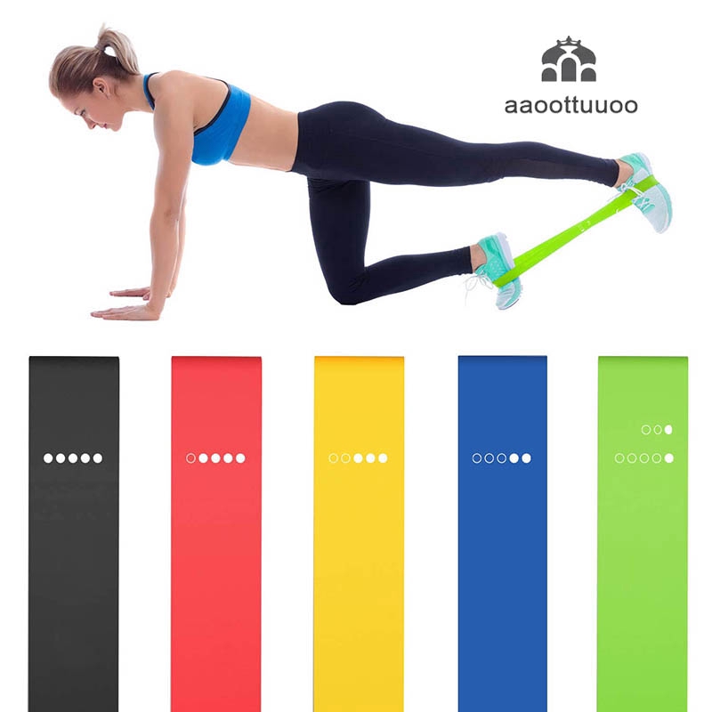 Resistance Band Bahan Karet Untuk Yoga/Pilates/Latihan Kekuatan