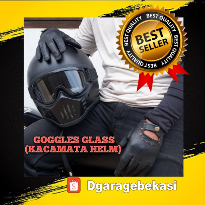 KACAMATA HELM CUSTOM M30 Cakil HBC Kaca Mata Goggle Glass
