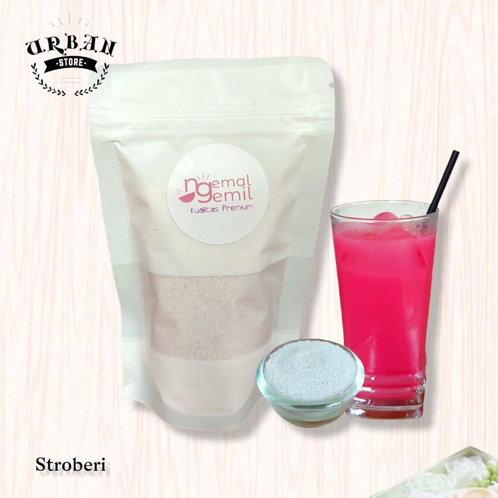 

Minuman Bubuk Rasa Stroberi // Premium