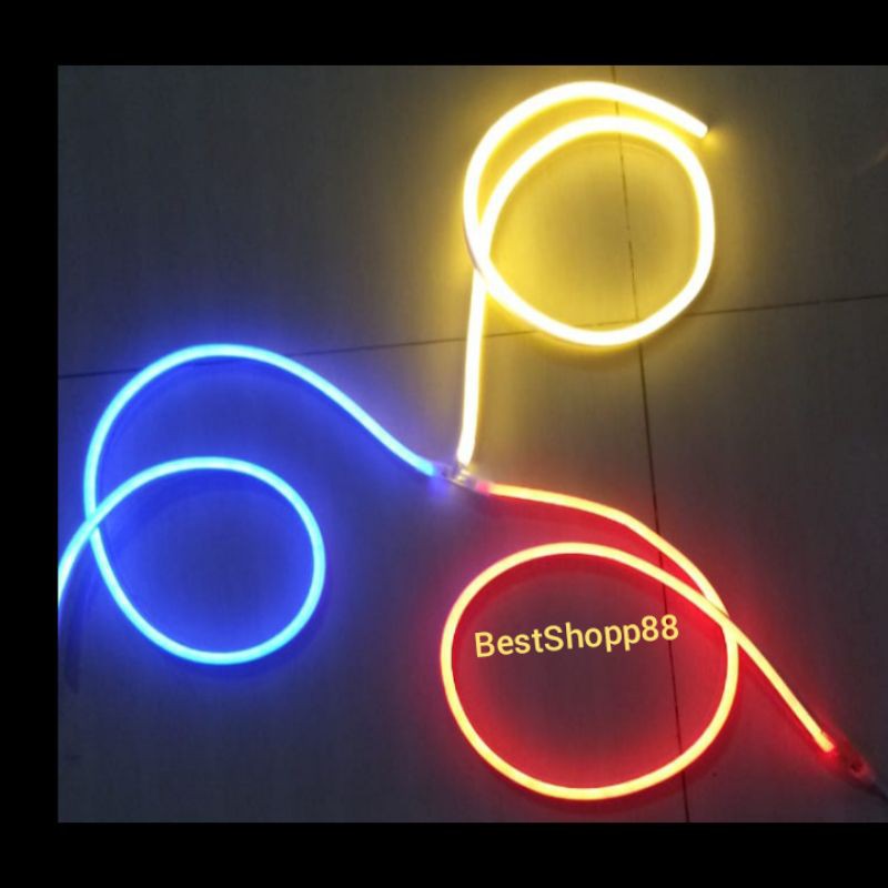 Sambungan Lampu LED Neon Flex / Led Strip Selang 5050 - 2835 SMD BENTUK T / L dan LURUS