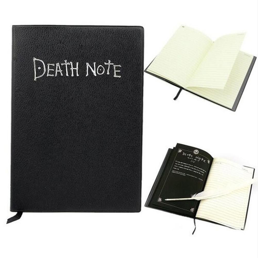 Buku Tulis Death Note Bergaris / Death Notebook / Buku Deathnote / Notebook Anime Dengan Pen