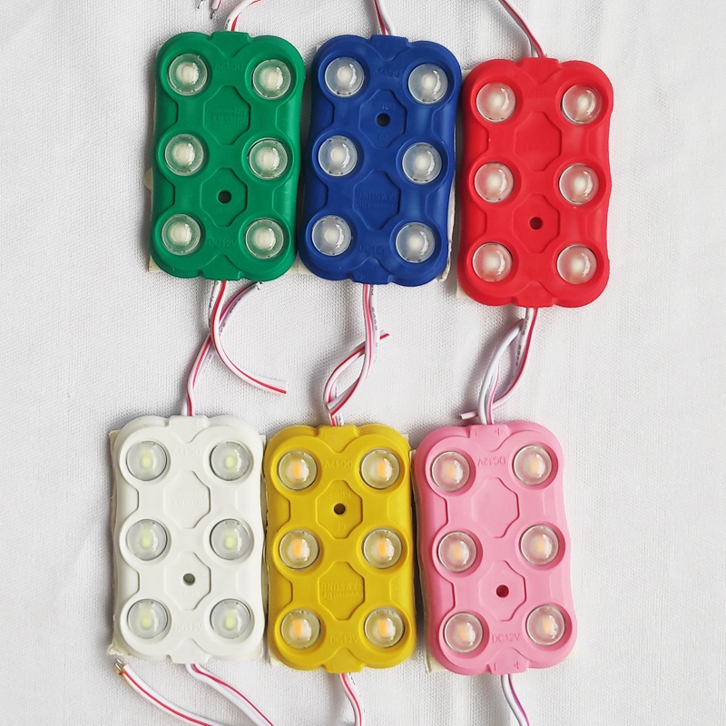LED MODUL 12V 2x3 6 MATA SMD5630 LAMPU MODULE LED 12V DC LED MODUL INJEKSI 2X3 6 LED SMD5630