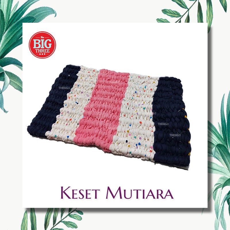 Keset Mutiara 50x32 cm Super Tebal / keset mutiara bahan kaos tebal padat murah jaring