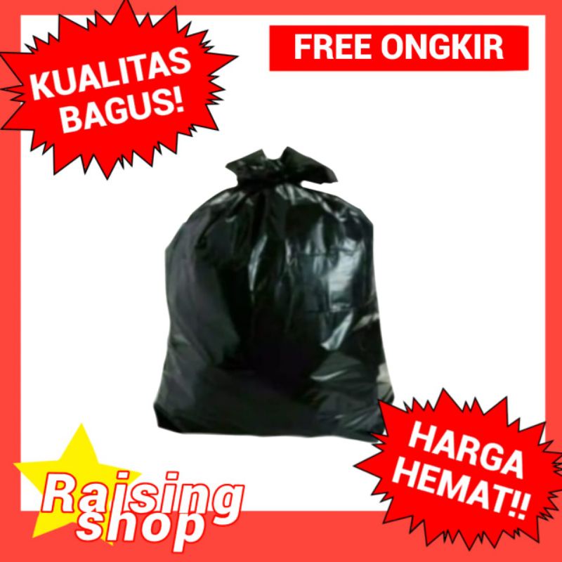 KANTONG SAMPAH HITAM Uk 80 X 100 (8 pcs) / KANTONG SAMPAH HITAM