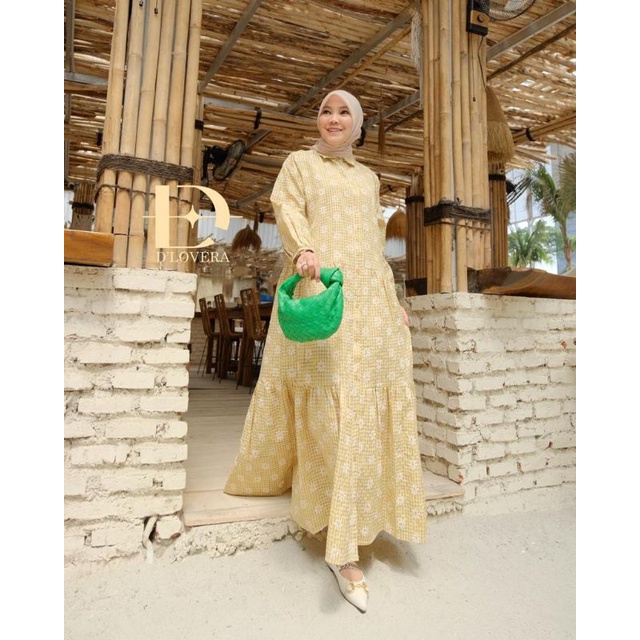 BEST SELLER OLLA MIDI DRESS ORIGINAL DLOVERA GAMIS DRESS MAXY MIDI BLOUSE TUNIK KEMEJA PAKAIAN BAJU 