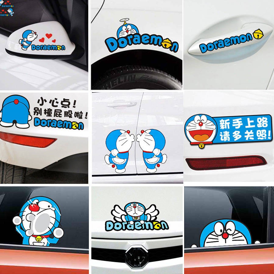 Stiker Motif Kartun Doraemon Pikachu Doraemon Untuk Dekorasi