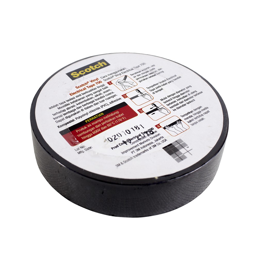 ISOLASI LISTRIK 3M / ELECTRICAL TAPE BERKUALITAS 700 SCOTCH TAPE