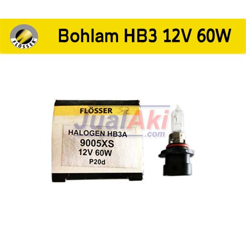 Bohlam Flosser HB3 12V 60W Clear