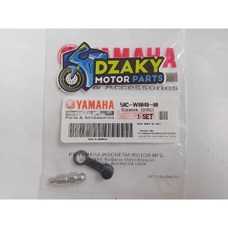 Baut Nepel Stelan Buangan Angin Kaliper Rem Belakang Jupiter MX Asli