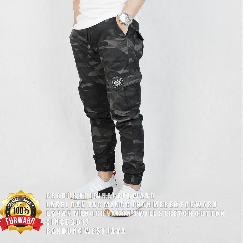 IMPORT TERBAIK JOGGER PAKAIAN PRIA/ CELANA PANJANG - Celana joger pria army camo loreng pant forward
