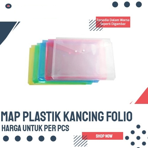 

Map Kancing F4 Folder Bag File POP ONE - transparan