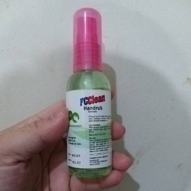 FC Clean Handrub Hand Sanitizer Antiseptic Spray (60ml) Press Pack