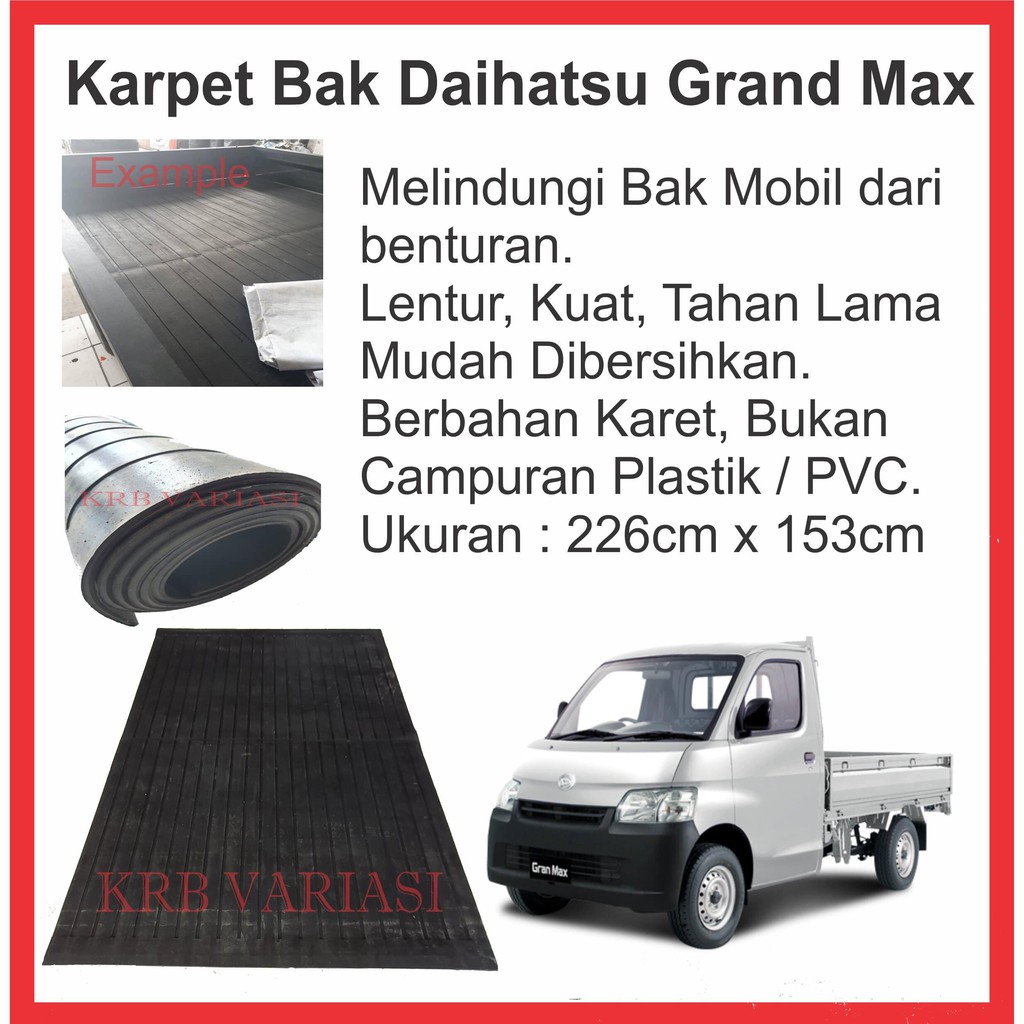 Karpet Alas Bak Mobil Daihatsu Gran Max Pick Up Karpet Bak Murah Daihatsu Grand Max Pick Up Bagus