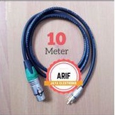 Kabel jack rca to xlr female jack xlr to rca panjang 10 meter