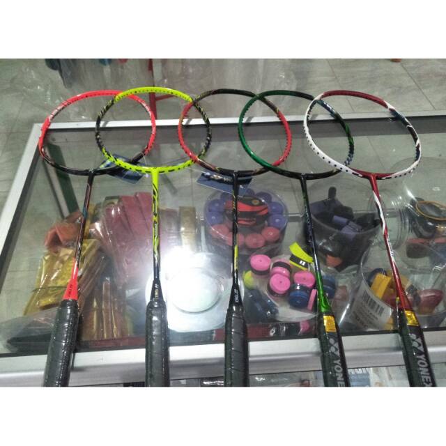 Yonex arcsaber 11,astrox 99lcw, z force lindan, nanoray z speed grade ori/impor