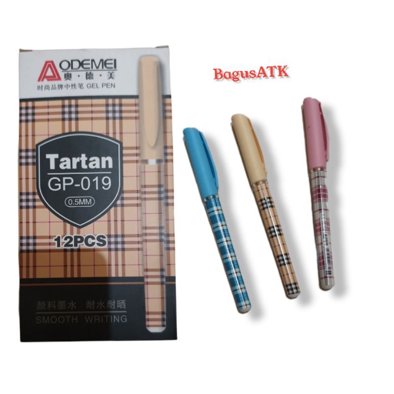 

Pulpen Tartan / Pen Motif / Pulpen Aodemei