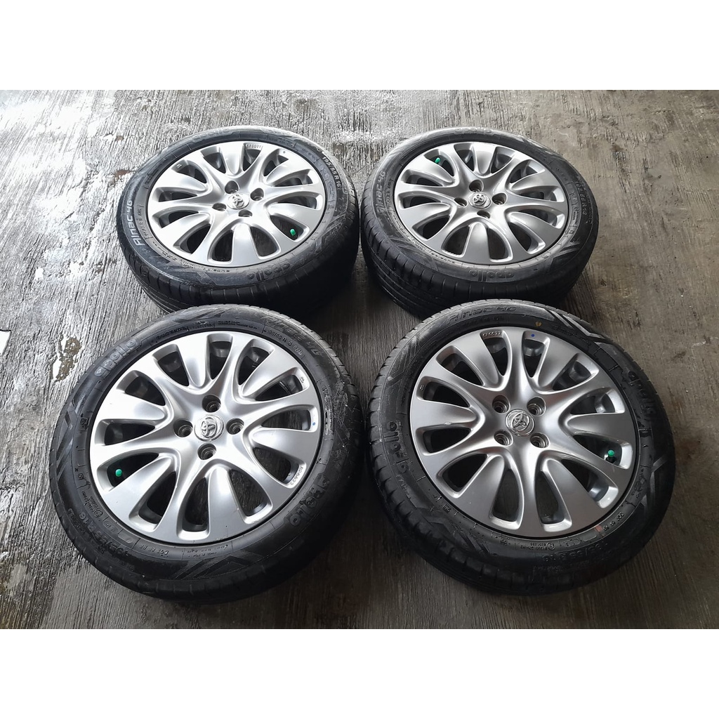 Pelek-Velg Bekas Standar Baleno Ring 16 Pcd 4x100 + Ban 195 55 R16