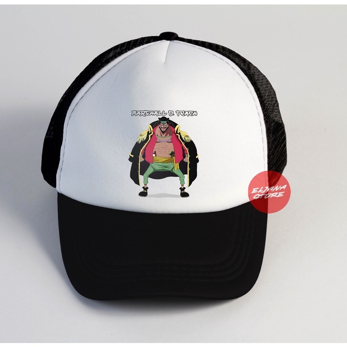 Kurohige  / One Piece / Topi Jaring Distro / Topi Premium / Topi Sablon