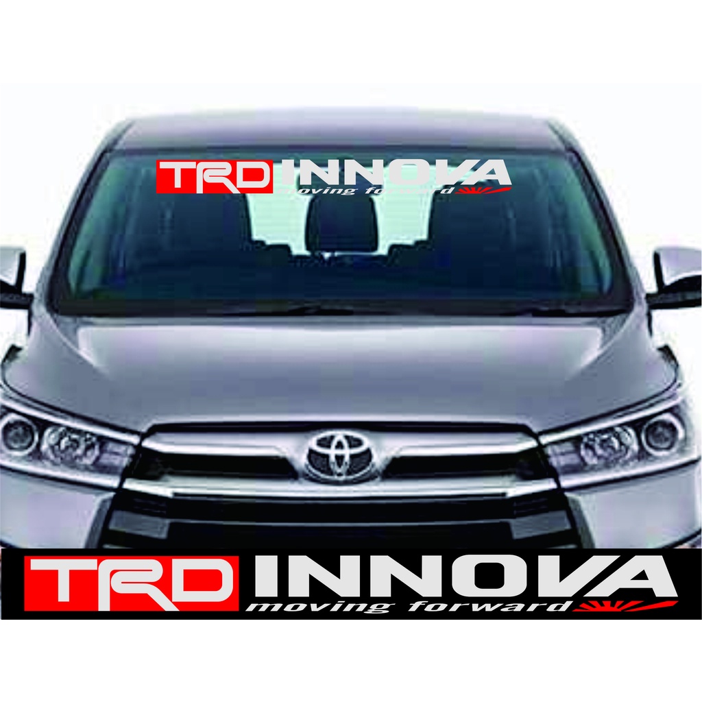 stiker kaca depan INNOVA trd racing