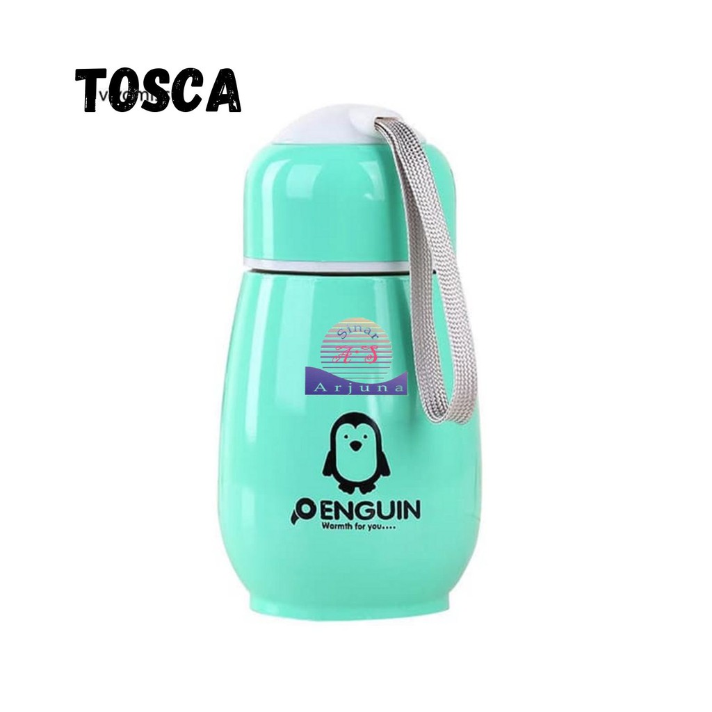 TERMOS PINGUIN BOTOL MINUM MODEL VACUM FLASK DESAIN PENGUIN 300ML