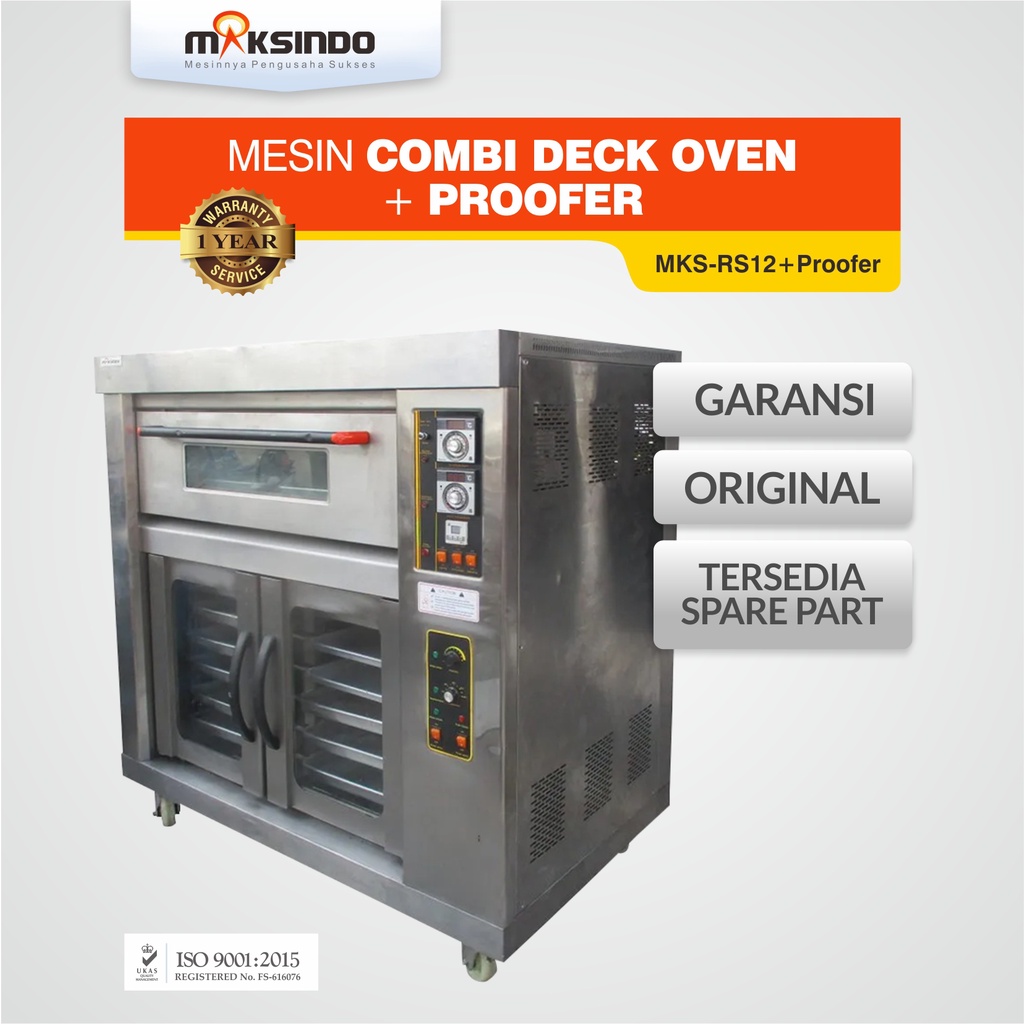 Maksindo Mesin Kombinasi OVEN Gas – Proofer (RS12+proofer)