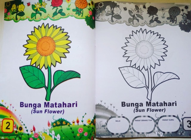 Buku Mewarnai Anak Paud Tk Uk Besar