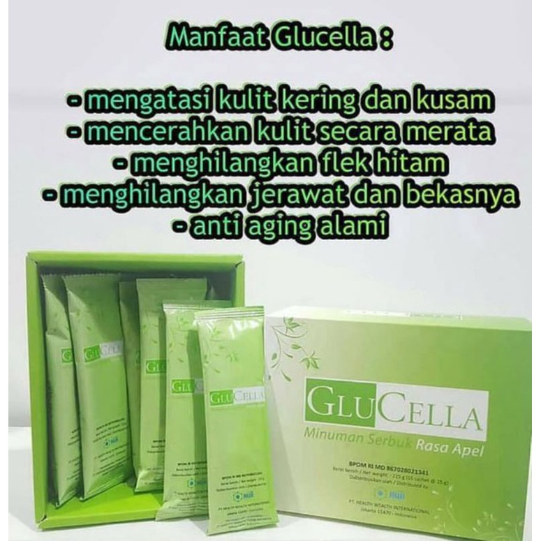 

GluCella minuman serbuk rasa apel