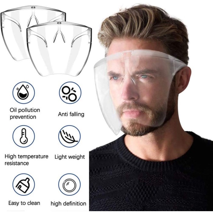 Stylish Face Shield Kacamata Face Shield Acrylic #98