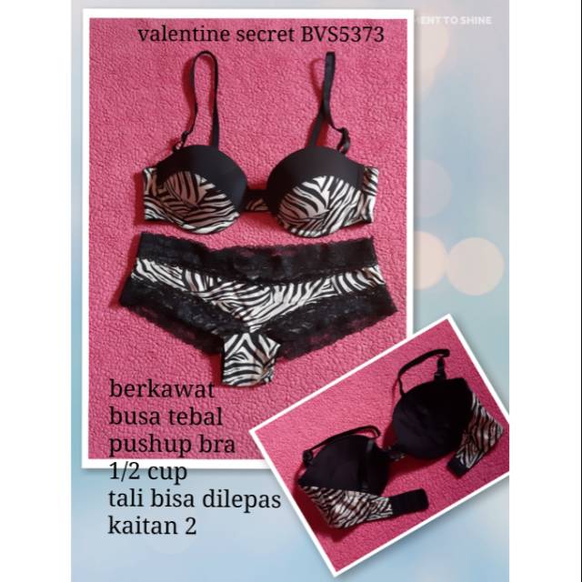 Bra set panty valentine secret Bvs5373